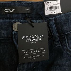 New ankle dark wash jean